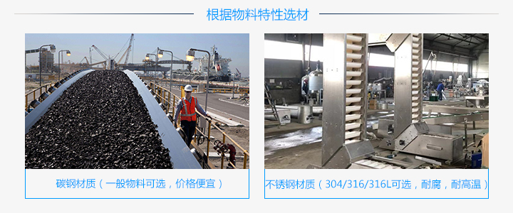 Z型斗式提升機有哪些選型方法